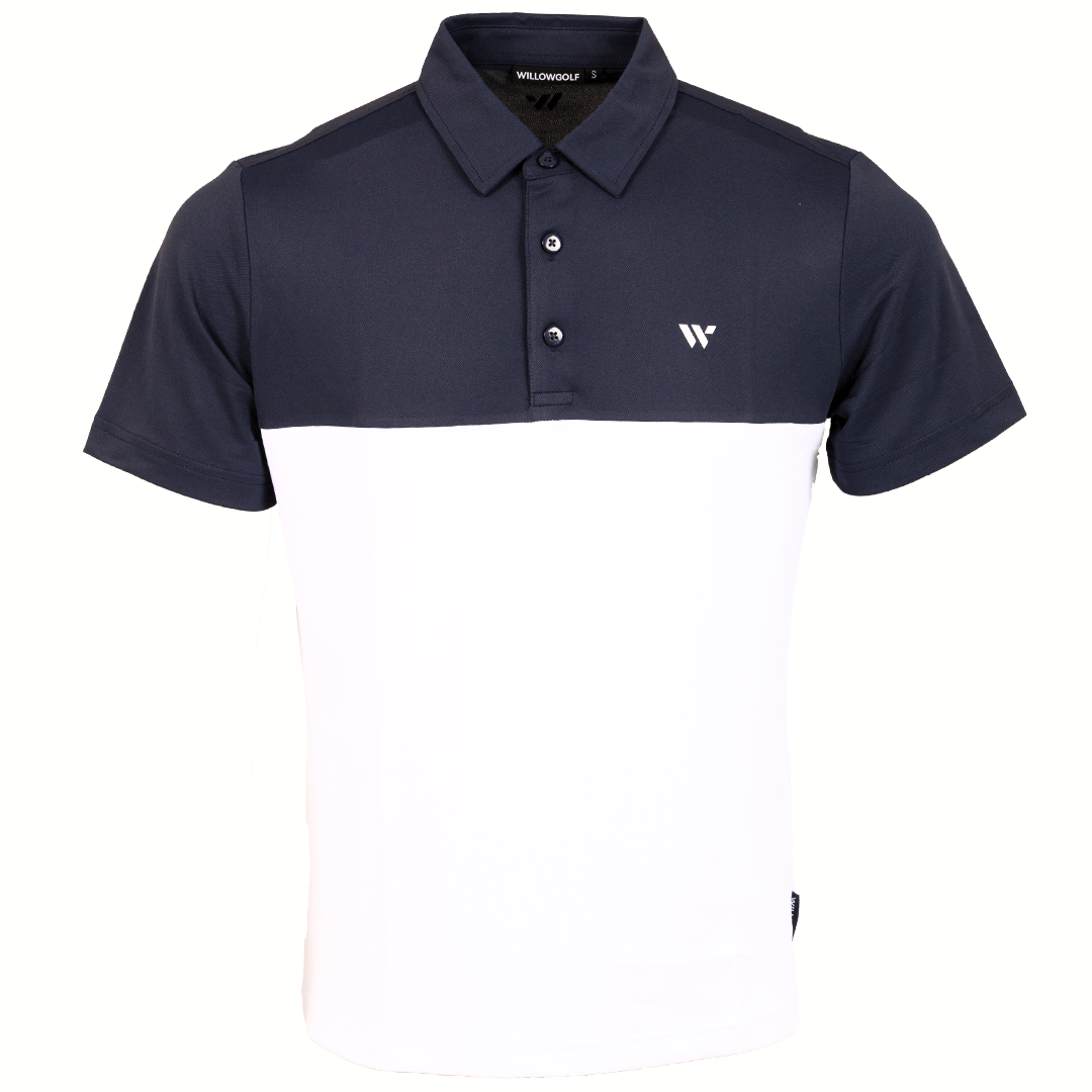 Shop the Two Tone Pique Polo - Willow Athleticwear